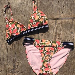 Cute fruit printed bikini